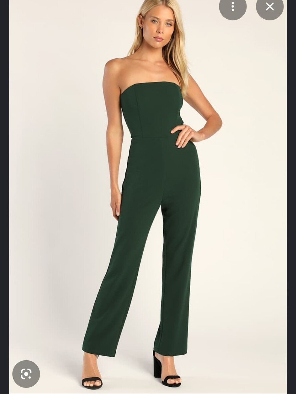 Lulu's High-Waist Wide-Leg Jumpsuit in Deep Teal